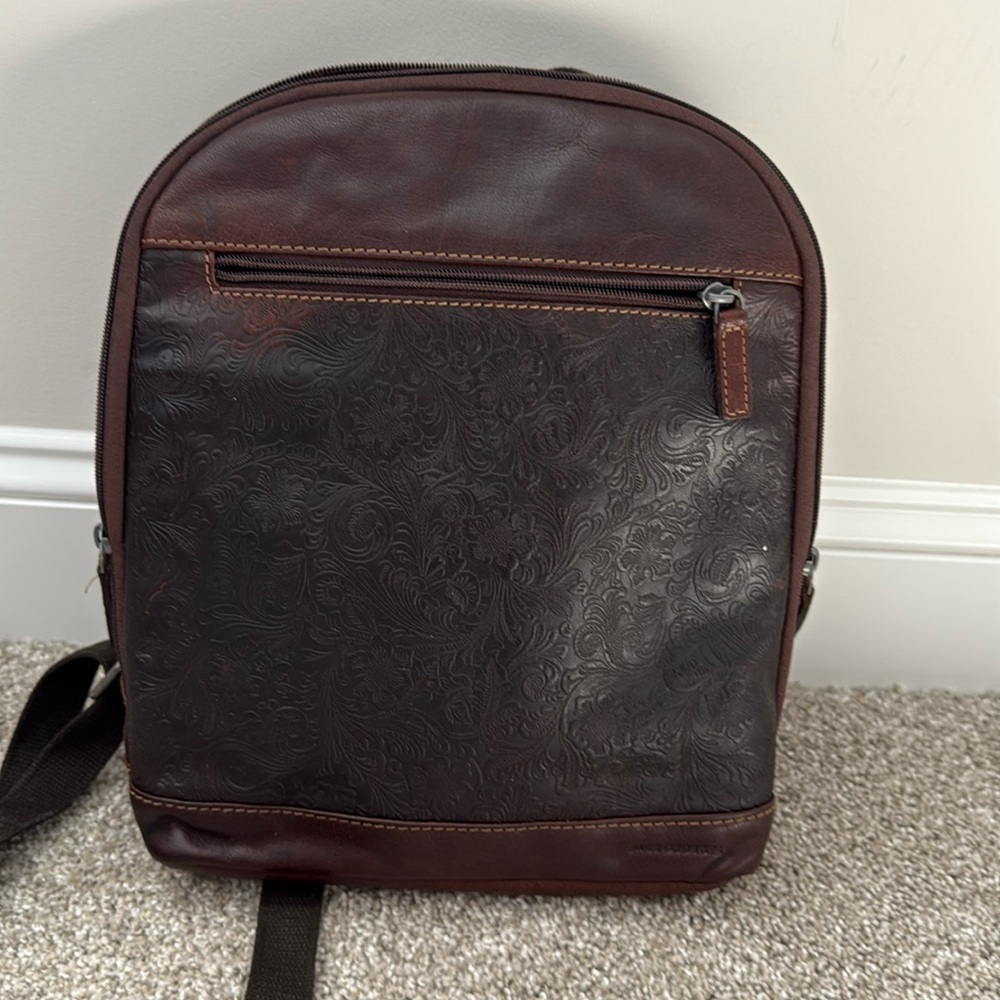 JACK GEORGES VOYAGER SMALL CONVERTIBLE BACKPACK CROSSBODY BUFFALO LEATHER